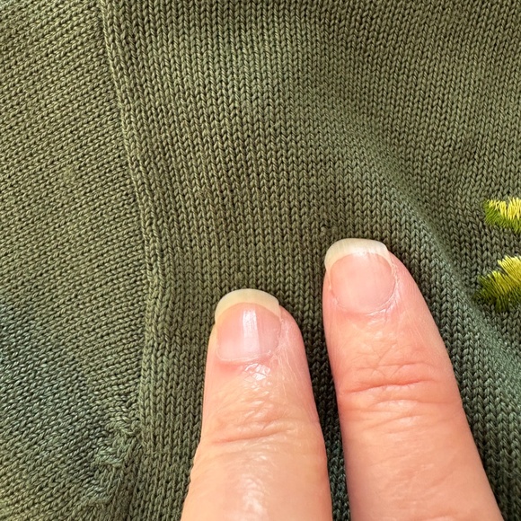 Silk Club embroidered cardigan sweater - size medium - Picture 6 of 6